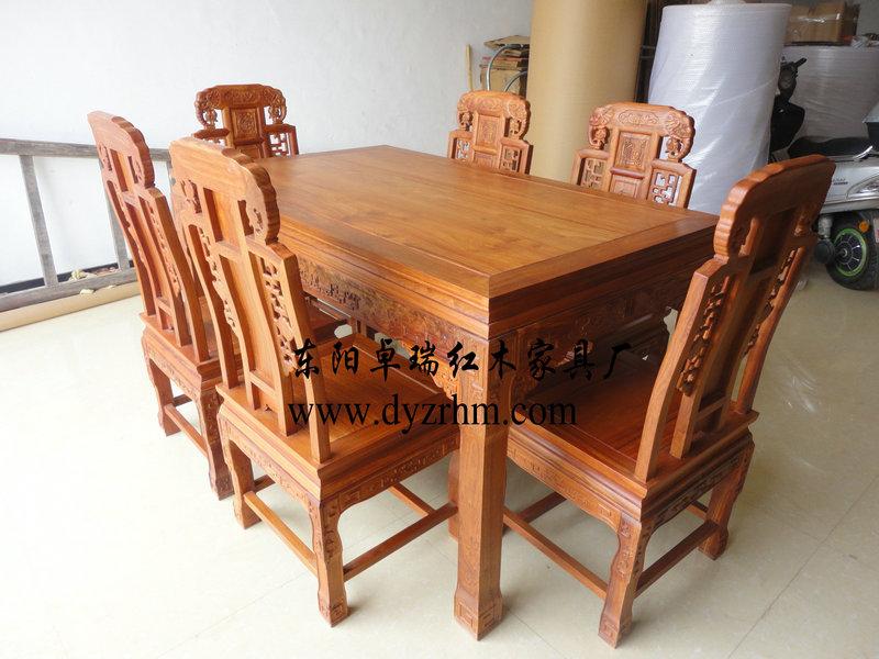 滄州的紅木家具生產(chǎn)廠商批發(fā)/滄州紅木餐桌定做/滄州非洲花梨木餐臺(tái)/滄州紅木家具廠家/中式餐臺(tái)