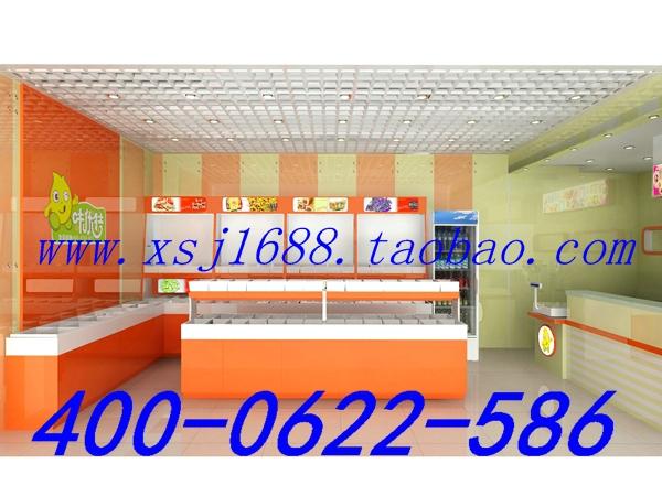 供應休閑食品店烤漆柜子塑料柜臺