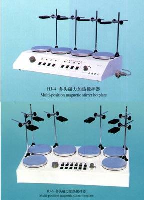 四头磁力加热搅拌器图片