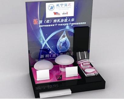廣東化妝品展示架訂做圖片