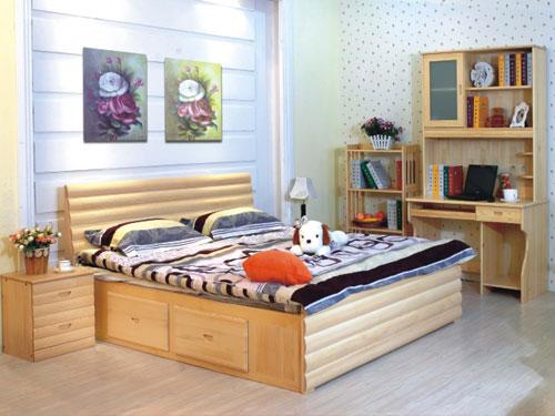 全實木老元弧床直銷圖片