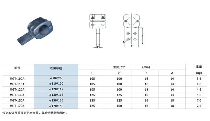 供应管母线T型线夹