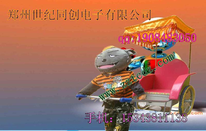 供應(yīng)兒童機(jī)器人拉車游樂設(shè)備，兒童游樂設(shè)備廠家*出售，機(jī)器人拉車