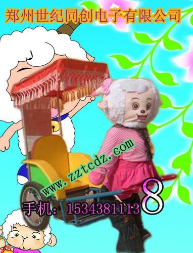 供應(yīng)兒童機(jī)器人拉車游樂設(shè)備，兒童游樂設(shè)備廠家*出售，機(jī)器人拉車