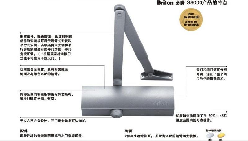 Briton必腾闭门器S8000系列图片