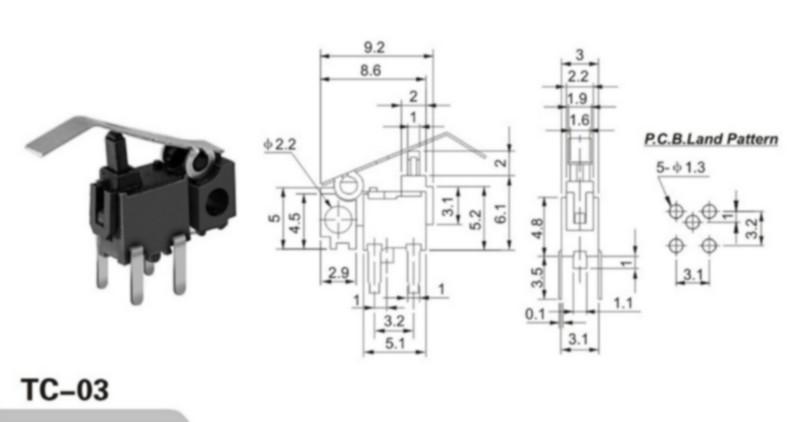 供應(yīng)微動(dòng)開關(guān)TC-03