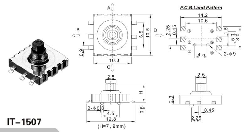 供應(yīng)輕觸開關(guān)IT-1507