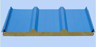 巖棉夾芯瓦楞彩鋼板圖片