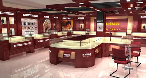 供應珠寶展示柜東方展柜