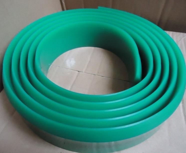 膠刮耐磨刮刀綠色耐溶劑絲印刮膠 耐磨刮刀綠色耐溶劑平刮 絲印單邊斜口鈍角刮膠刮刀