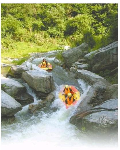 天寨溝漂流黃陂天寨溝漂流一日游圖片
