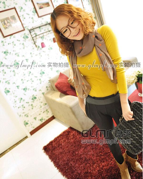 供應(yīng)螺紋棉女裝高領(lǐng)打底衫批發(fā)打底衫