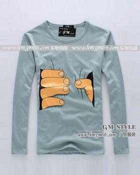 供應(yīng)虎門男裝T恤批發(fā)東莞長袖男裝T恤