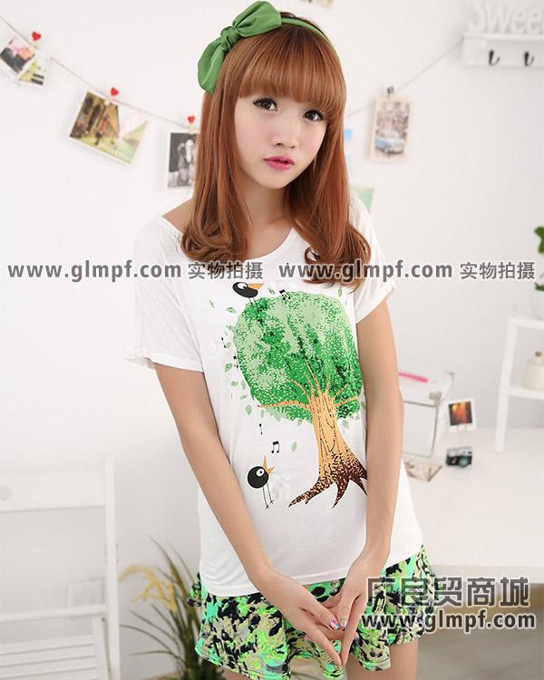 供應(yīng)韓版女裝T恤衫批發(fā)夏季女裝短袖T恤