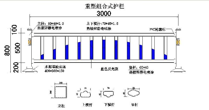 供應城市道路護欄/道路安全護欄/交警支隊護欄/安全防護護欄/交通市政