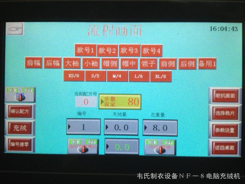 供應(yīng)韋氏NF－8電腦充絨機(jī)
