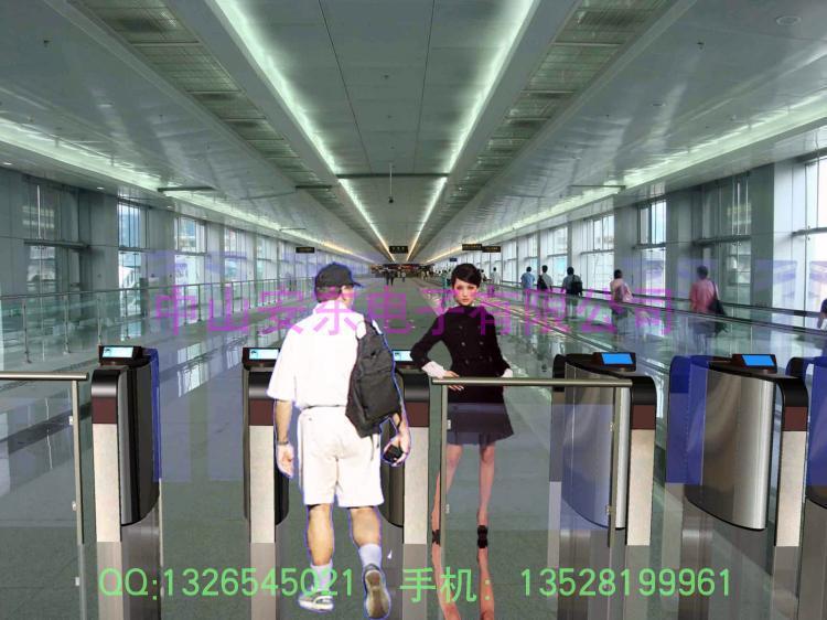 不銹鋼刷卡高檔小區(qū)弧形翼閘指紋閘圖片/不銹鋼刷卡高檔小區(qū)弧形翼閘指紋閘樣板圖 (3)