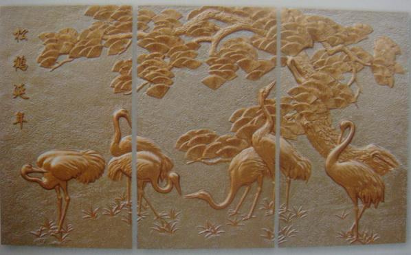 供應(yīng)鴻博定制砂巖背景墻