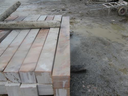 河南晚霞紅大理石欄桿柱子加工