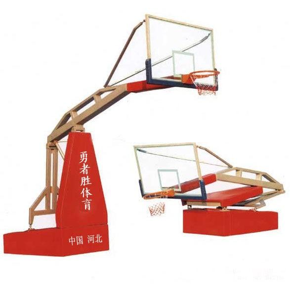 供應(yīng)電動(dòng)液壓系統(tǒng)四輪移動(dòng)式籃球架