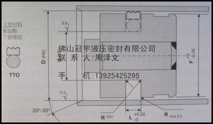 佛山市意大利液路坚TTO双向活塞密封圈厂家