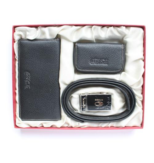 供應訂做*商務禮品皮具套裝錢包匙包