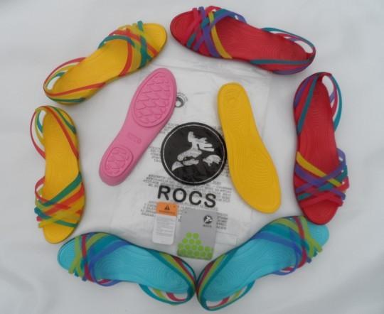 供應ROCS洛克絲女式花園鞋水晶糖果