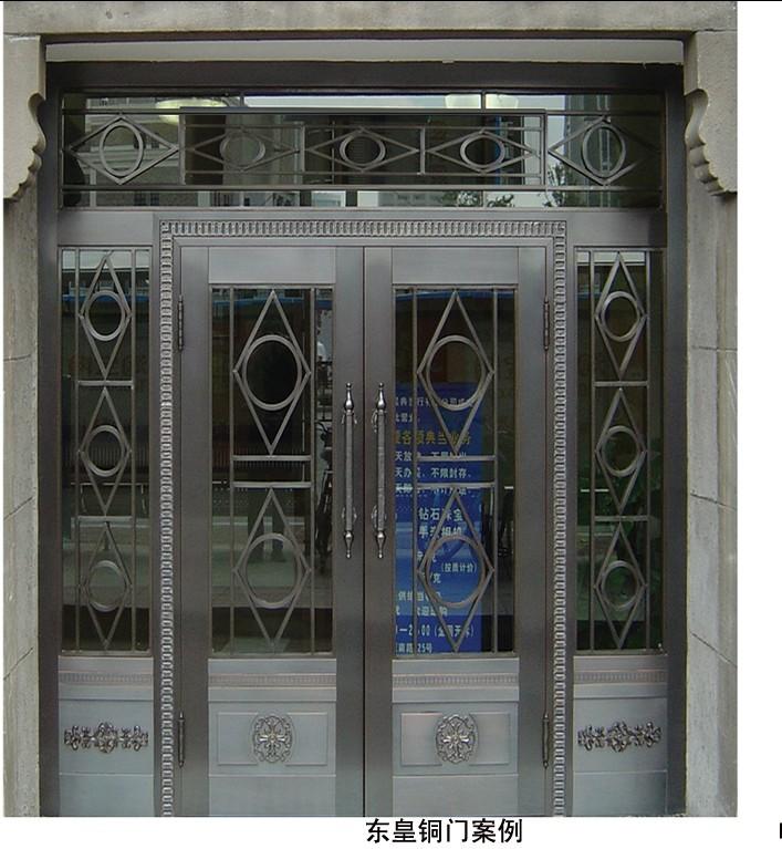 供應鄭州銅門做工怎么樣 玻璃工藝銅門 拉絲銅門 紫銅門 別墅銅門