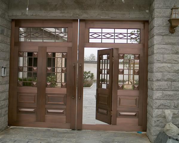 供應(yīng)2013年運城銅門*款式 運城玻璃銅門 運城工程銅門 運城紫銅