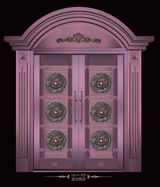 供應(yīng)山西大同銅門生產(chǎn)廠家/別墅銅門/紫銅門/純銅門/純手工打造