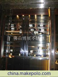 供应酒店不锈钢酒架电镀玫瑰金黑钛古铜