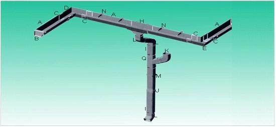 昆明成品檐溝，方形雨水管悅鵬批發(fā)銷售