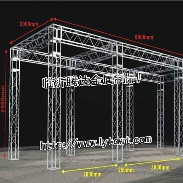供应广告展架/汽车展架/桁架生产厂家/临沂腾达金属图片