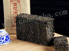 湖南黑茶-安化黑茶-金花茯砖批发图片