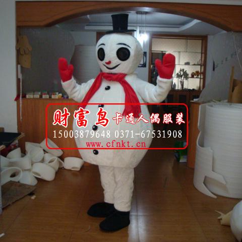 定做人偶服裝雪人卡通服裝演出道具圖片