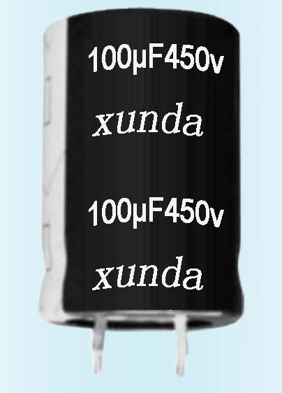 100uf450v牛角鋁電解電容圖片