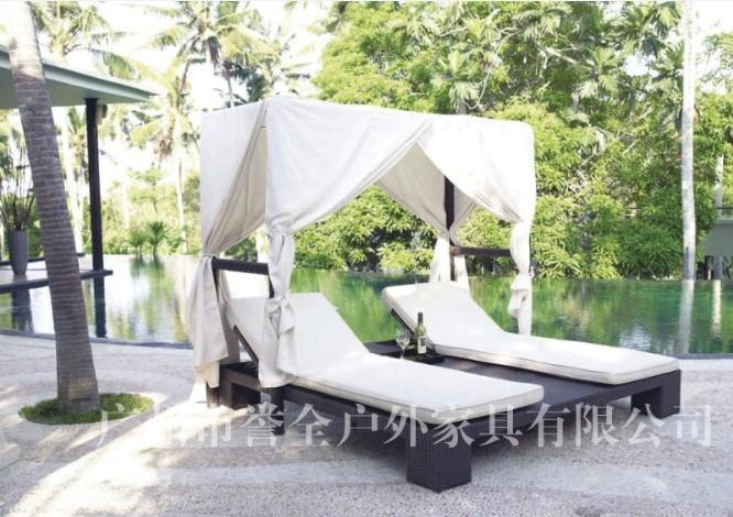 供應(yīng)編藤戶外休閑椅沙灘椅及躺床