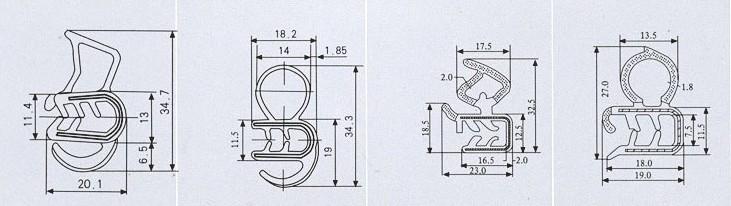 供應(yīng)車(chē)門(mén)復(fù)合密封條車(chē)門(mén)中門(mén)密封條車(chē)門(mén)后背門(mén)密封條
