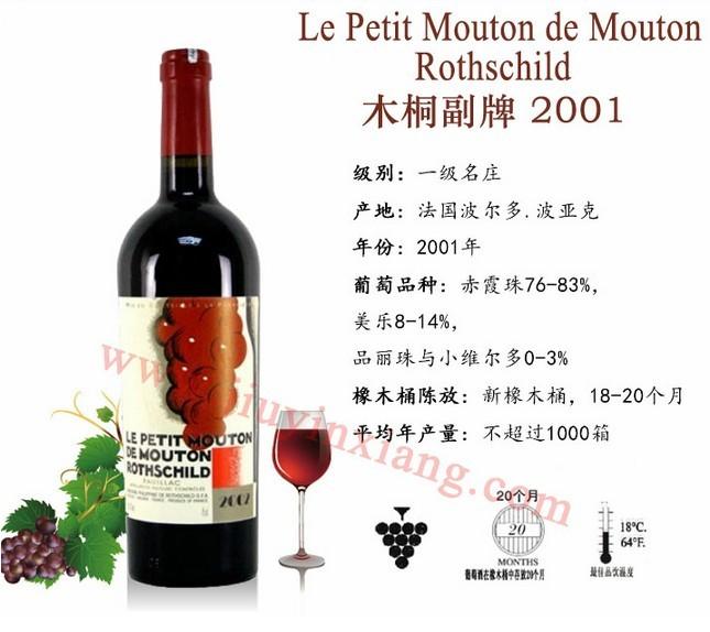 木桐副牌小木桐2001年圖片