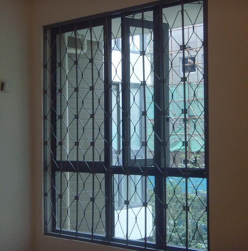 錳鋼-內(nèi)置折疊防盜窗圖片