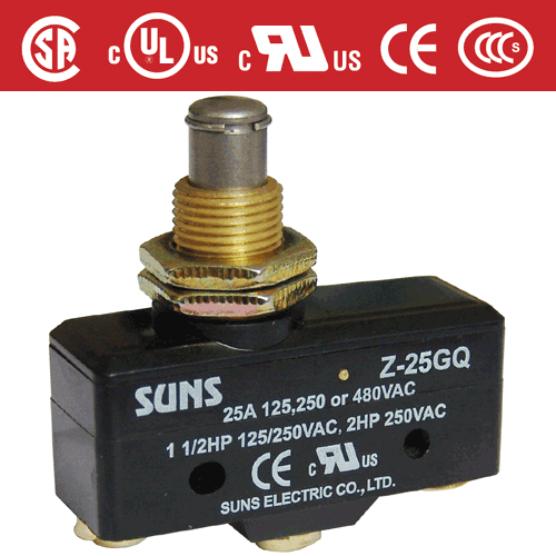 供應(yīng)Z-25GQ高容量型微動開關(guān)