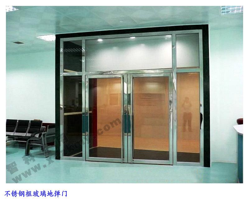 供應西安不銹鋼外框玻璃地彈門