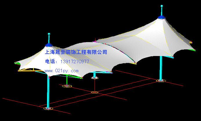 供应上海奉贤膜结构伞，膜结构、膜伞、景观小品、凉亭、泳池凉亭、图片