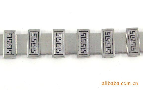 時尚配飾 加寬加厚宗教圖騰圖案不銹鋼手鏈 *手飾