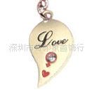 供應(yīng)超時(shí)尚心形不銹鋼鑰匙扣 鑰匙掛飾