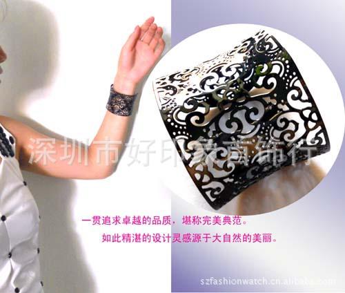 供應(yīng)手鐲加工 好印象新款手鐲 腕上的陽光鏤空全鏡面不銹鋼手鐲