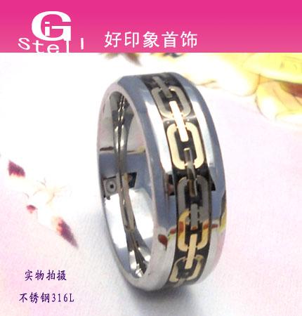 供應(yīng)個性戒指 精美圖案不銹鋼戒指 *手飾