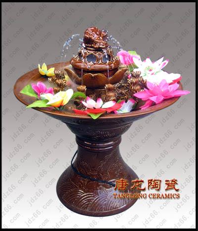 供應(yīng)時(shí)尚家居用品陶瓷噴泉陶瓷加濕器喬遷禮品