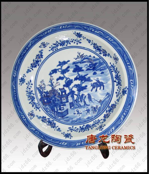 供應(yīng)青花賞盤 定做青花瓶 商務(wù)禮品青花瓷 外事禮品青花瓷 青花賞