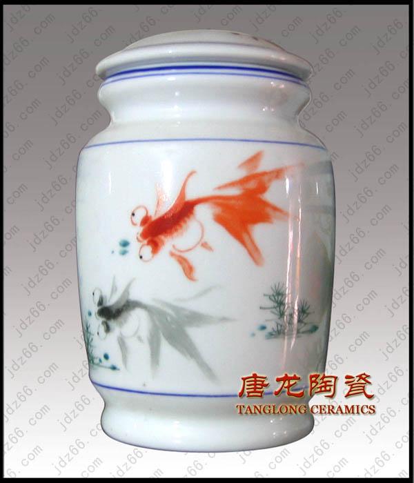 青花陶瓷茶葉罐圖片/青花陶瓷茶葉罐樣板圖 (3)